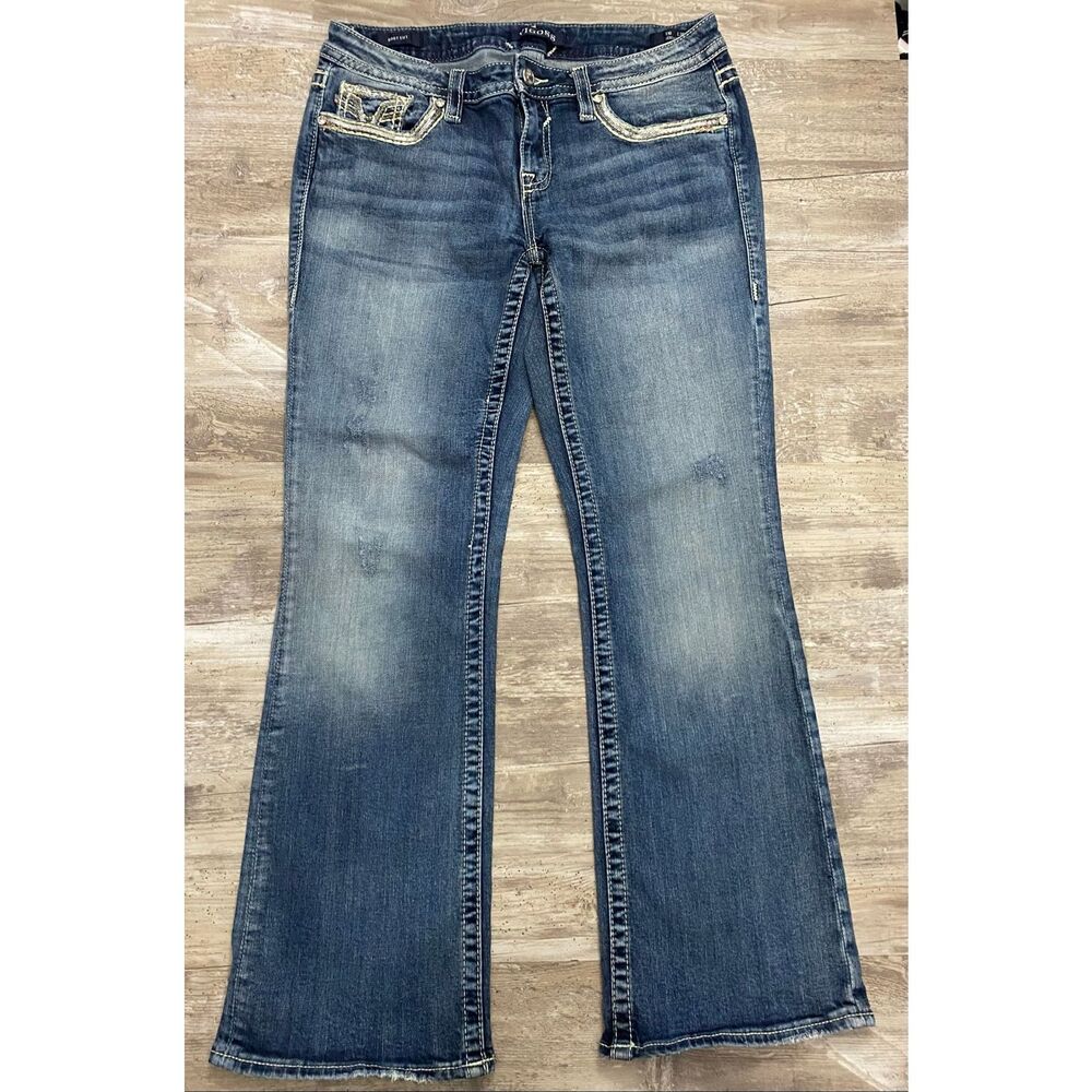 Vigoss Bootcut Jeans Heritage Fit Mid Rise Embellished Women’s Sz 10